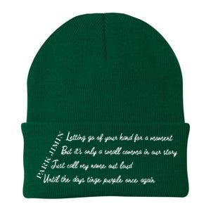 Closer Than This Lyrics Printed Park Jimin Knit Cap Winter Beanie