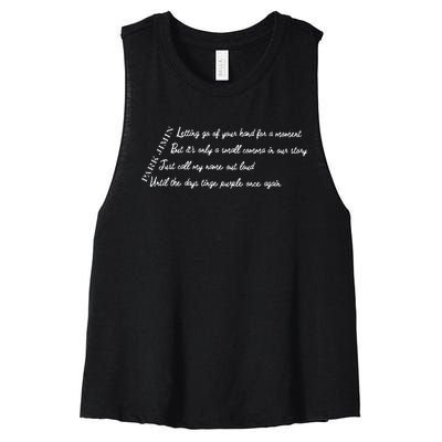 Closer Than This Lyrics Printed Park Jimin Women's Racerback Cropped Tank