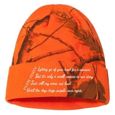 Closer Than This Lyrics Printed Park Jimin Kati Licensed 12" Camo Beanie