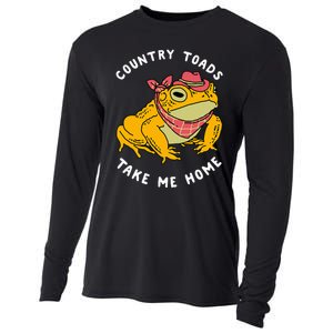 Country Toads Take Me Home Apparel Cooling Performance Long Sleeve Crew