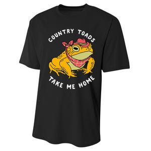 Country Toads Take Me Home Apparel Performance Sprint T-Shirt