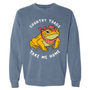 Country Toads Take Me Home Apparel Garment-Dyed Sweatshirt