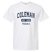 Coleman Texas Tx Vintage Sports Established Garment-Dyed Heavyweight T-Shirt