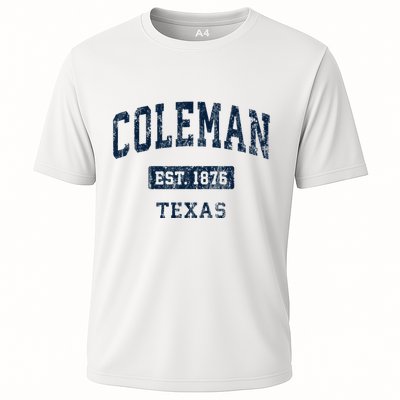 Coleman Texas Tx Vintage Sports Established Performance Shirt