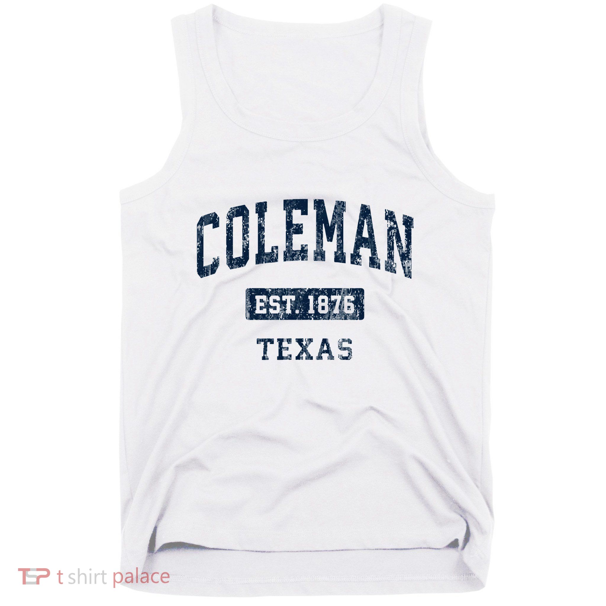 Coleman Texas Tx Vintage Sports Established Tank Top