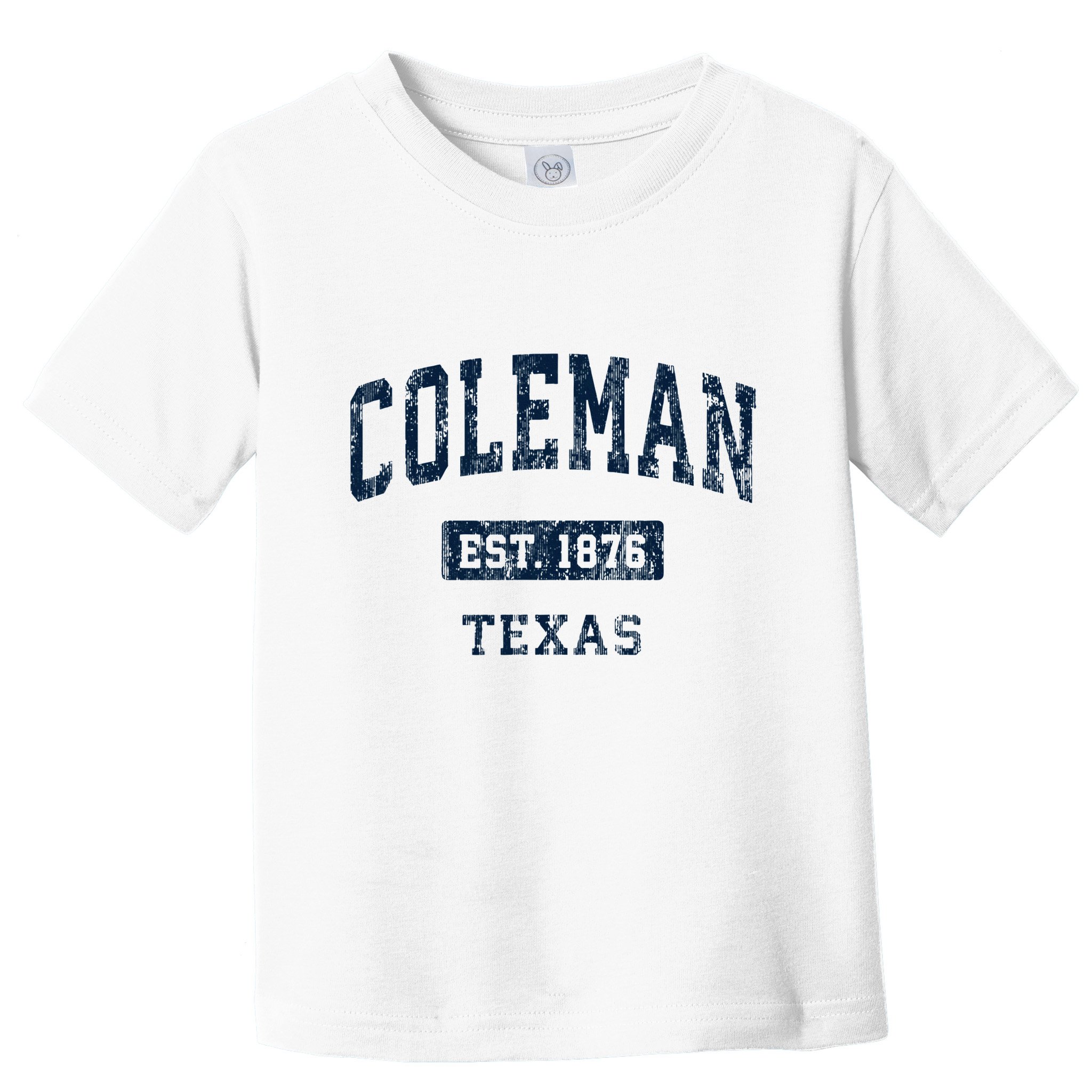 Coleman Texas Tx Vintage Sports Established Toddler T-Shirt