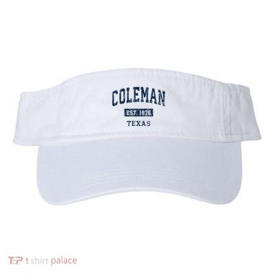 Coleman Texas Tx Vintage Sports Established Visor