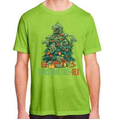 Christmas Tree Trex Christmas Cool Gift Adult ChromaSoft Performance T-Shirt