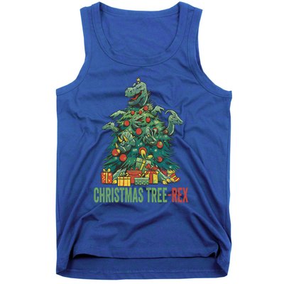 Christmas Tree Trex Christmas Cool Gift Tank Top