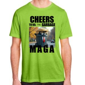 Cheers To The Us Garbage Maga Donald Trump Adult ChromaSoft Performance T-Shirt