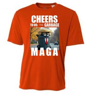 Cheers To The Us Garbage Maga Donald Trump Cooling Performance Crew T-Shirt