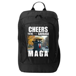 Cheers To The Us Garbage Maga Donald Trump City Backpack