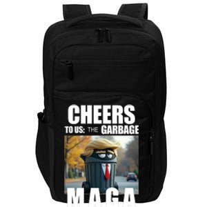 Cheers To The Us Garbage Maga Donald Trump Impact Tech Backpack