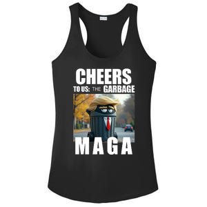 Cheers To The Us Garbage Maga Donald Trump Ladies PosiCharge Competitor Racerback Tank