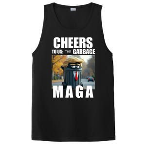 Cheers To The Us Garbage Maga Donald Trump PosiCharge Competitor Tank