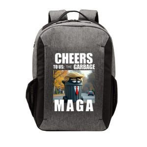 Cheers To The Us Garbage Maga Donald Trump Vector Backpack