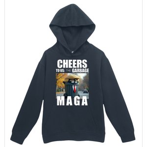 Cheers To The Us Garbage Maga Donald Trump Urban Pullover Hoodie