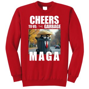 Cheers To The Us Garbage Maga Donald Trump Sweatshirt