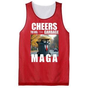 Cheers To The Us Garbage Maga Donald Trump Mesh Reversible Basketball Jersey Tank