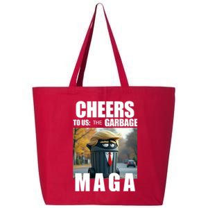 Cheers To The Us Garbage Maga Donald Trump 25L Jumbo Tote