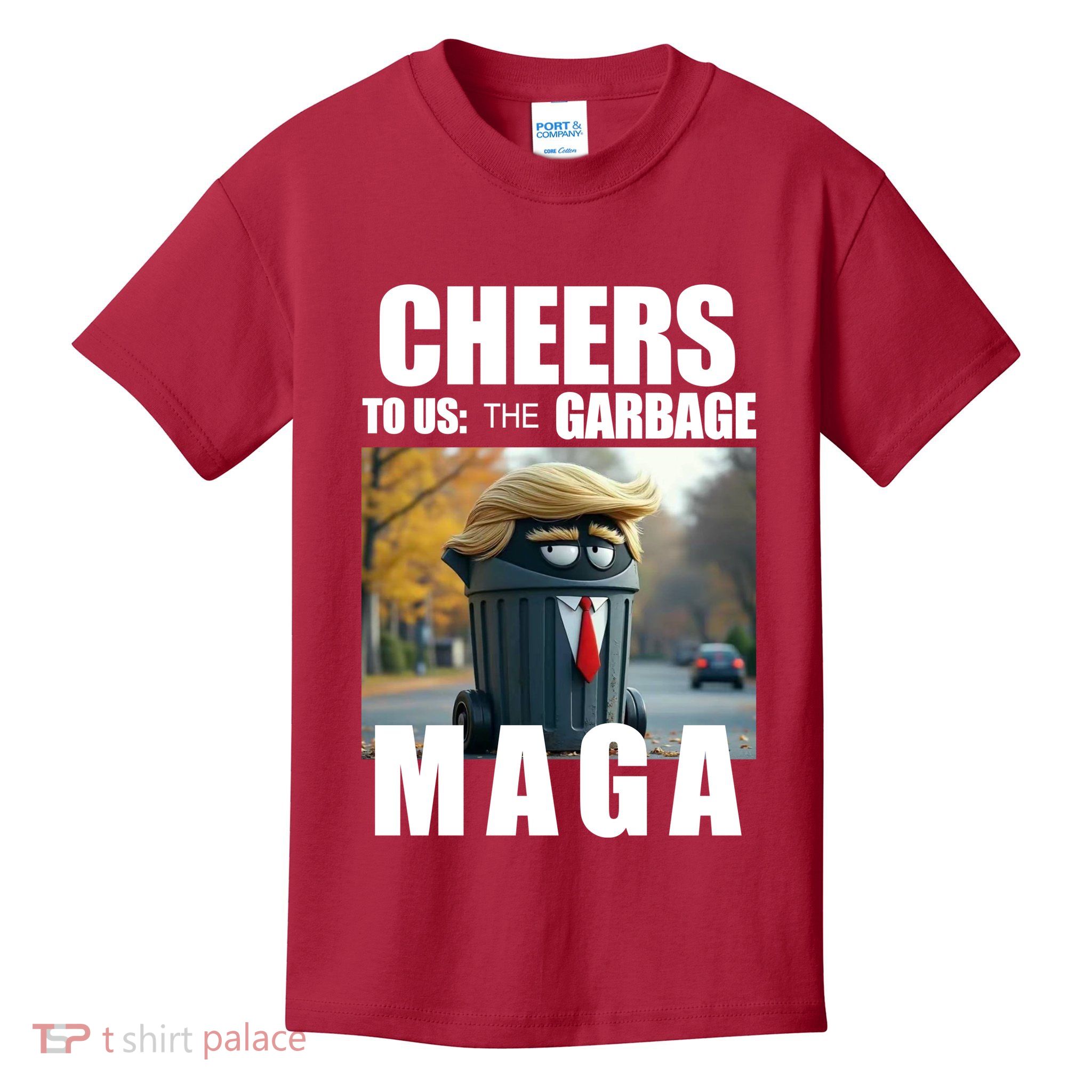 Cheers To The Us Garbage Maga Donald Trump Kids T-Shirt