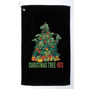 Christmas Tree Trex Christmas Meaningful Gift Platinum Collection Golf Towel