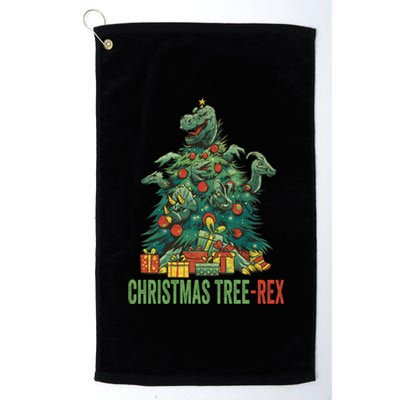 Christmas Tree Trex Christmas Meaningful Gift Platinum Collection Golf Towel