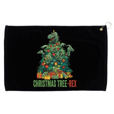 Christmas Tree Trex Christmas Meaningful Gift Grommeted Golf Towel