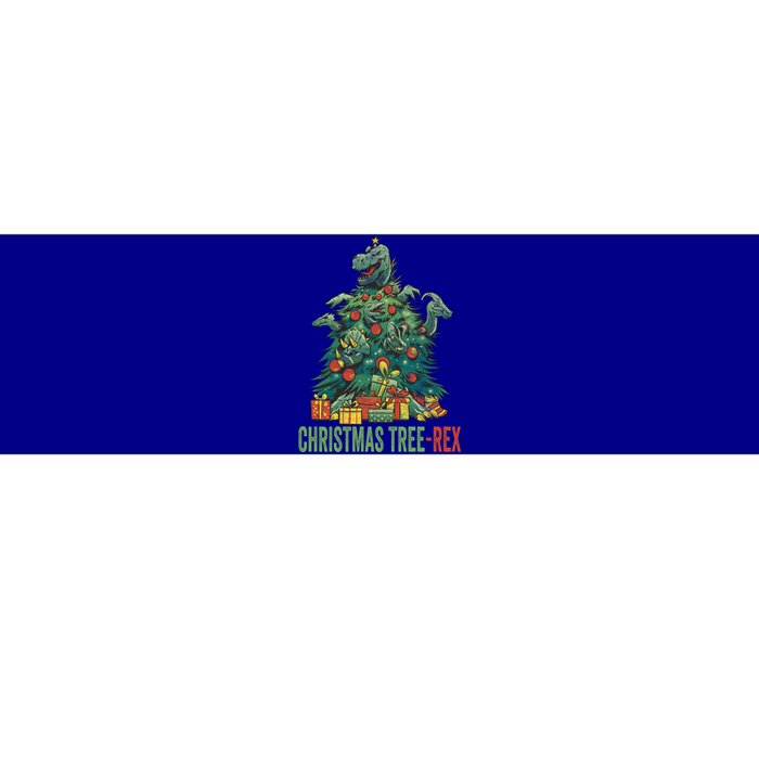 Christmas Tree Trex Christmas Meaningful Gift Bumper Sticker