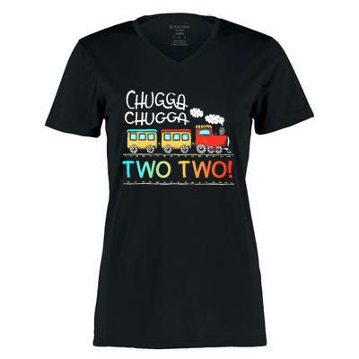 Chugga Two Two 2 Year Old Women's Momentum V-Neck T-Shirt