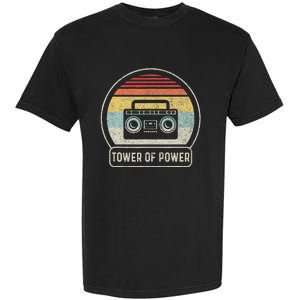 Cassette Tape Tower Of Power Rock Music Garment-Dyed Heavyweight T-Shirt