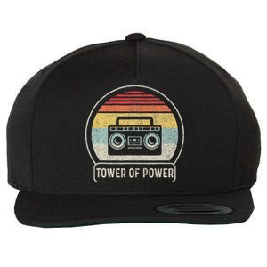 Cassette Tape Tower Of Power Rock Music Wool Snapback Cap