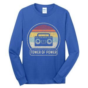 Cassette Tape Tower Of Power Rock Music Tall Long Sleeve T-Shirt