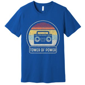 Cassette Tape Tower Of Power Rock Music Premium T-Shirt