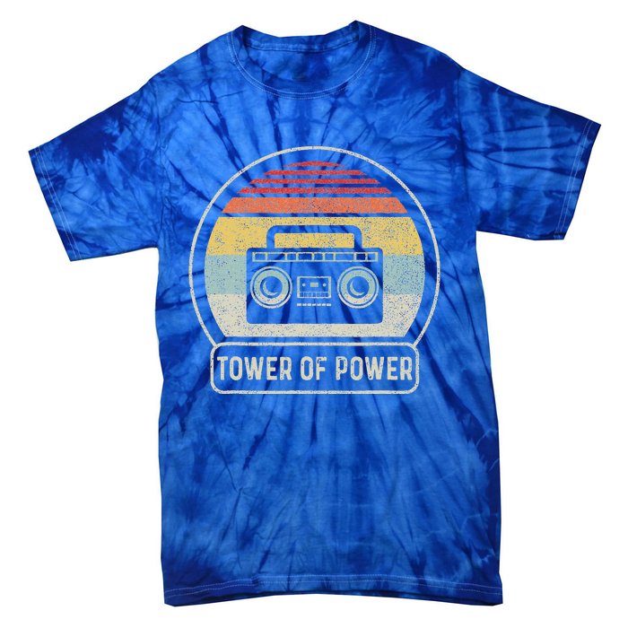 Cassette Tape Tower Of Power Rock Music Tie-Dye T-Shirt