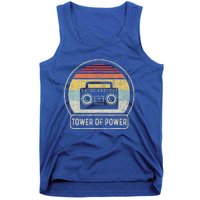 Cassette Tape Tower Of Power Rock Music Tank Top