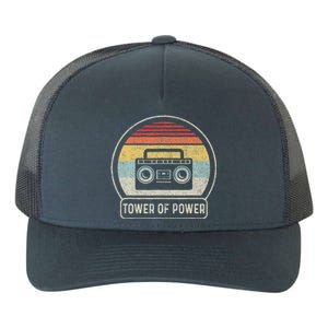 Cassette Tape Tower Of Power Rock Music Yupoong Adult 5-Panel Trucker Hat