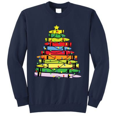 Christmas Tree Teacher Student Xmas Teacher Pajamas Tall Sweatshirt