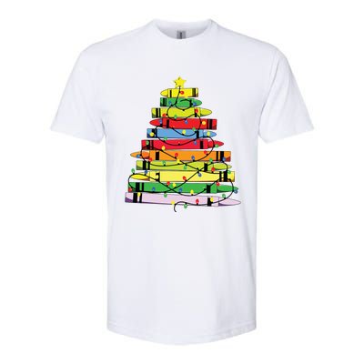 Christmas Tree Teacher Student Xmas Teacher Pajamas Softstyle CVC T-Shirt