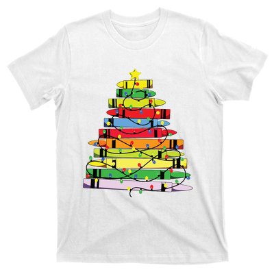 Christmas Tree Teacher Student Xmas Teacher Pajamas T-Shirt