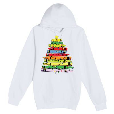 Christmas Tree Teacher Student Xmas Teacher Pajamas Premium Pullover Hoodie