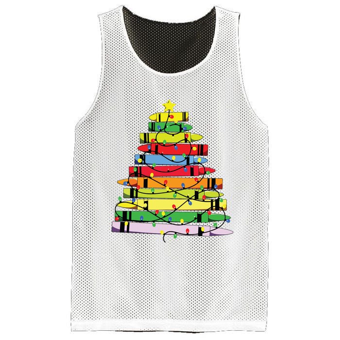 Christmas Tree Teacher Student Xmas Teacher Pajamas Mesh Reversible Basketball Jersey Tank