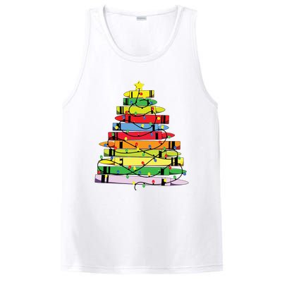 Christmas Tree Teacher Student Xmas Teacher Pajamas PosiCharge Competitor Tank