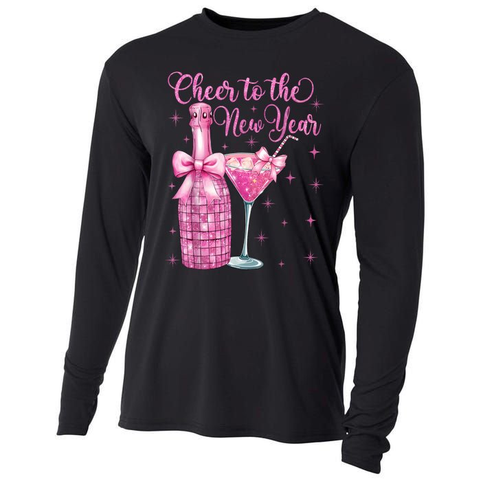 Cheer To The New Year Happy New Year 2025 Party Cooling Performance Long Sleeve Crew