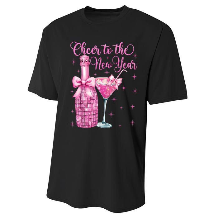 Cheer To The New Year Happy New Year 2025 Party Performance Sprint T-Shirt