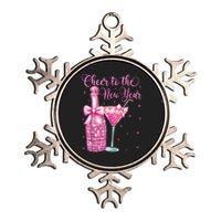 Cheer To The New Year Happy New Year 2025 Party Metallic Star Ornament