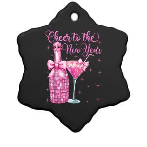 Cheer To The New Year Happy New Year 2025 Party Ceramic Star Ornament