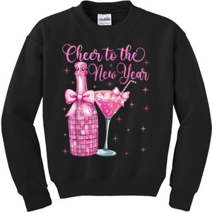 Cheer To The New Year Happy New Year 2025 Party Kids Sweatshirt