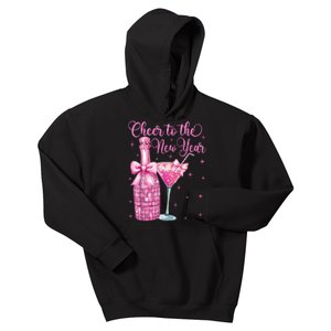 Cheer To The New Year Happy New Year 2025 Party Kids Hoodie