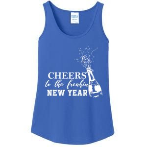 Cheers To The Freakin New Year Funny Gift For New Years Eve Cool Gift Ladies Essential Tank